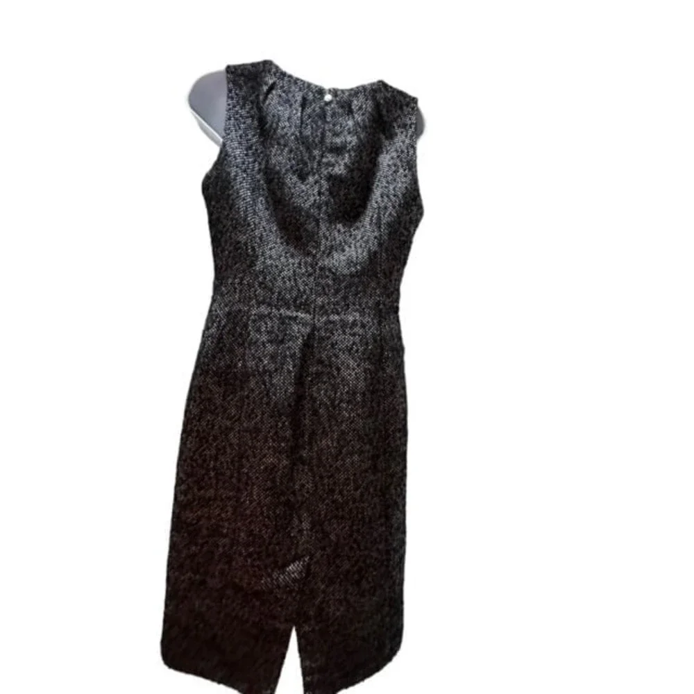 Michael Kors Sleeveless Wool Tweed Size‎ 6 Dress Black